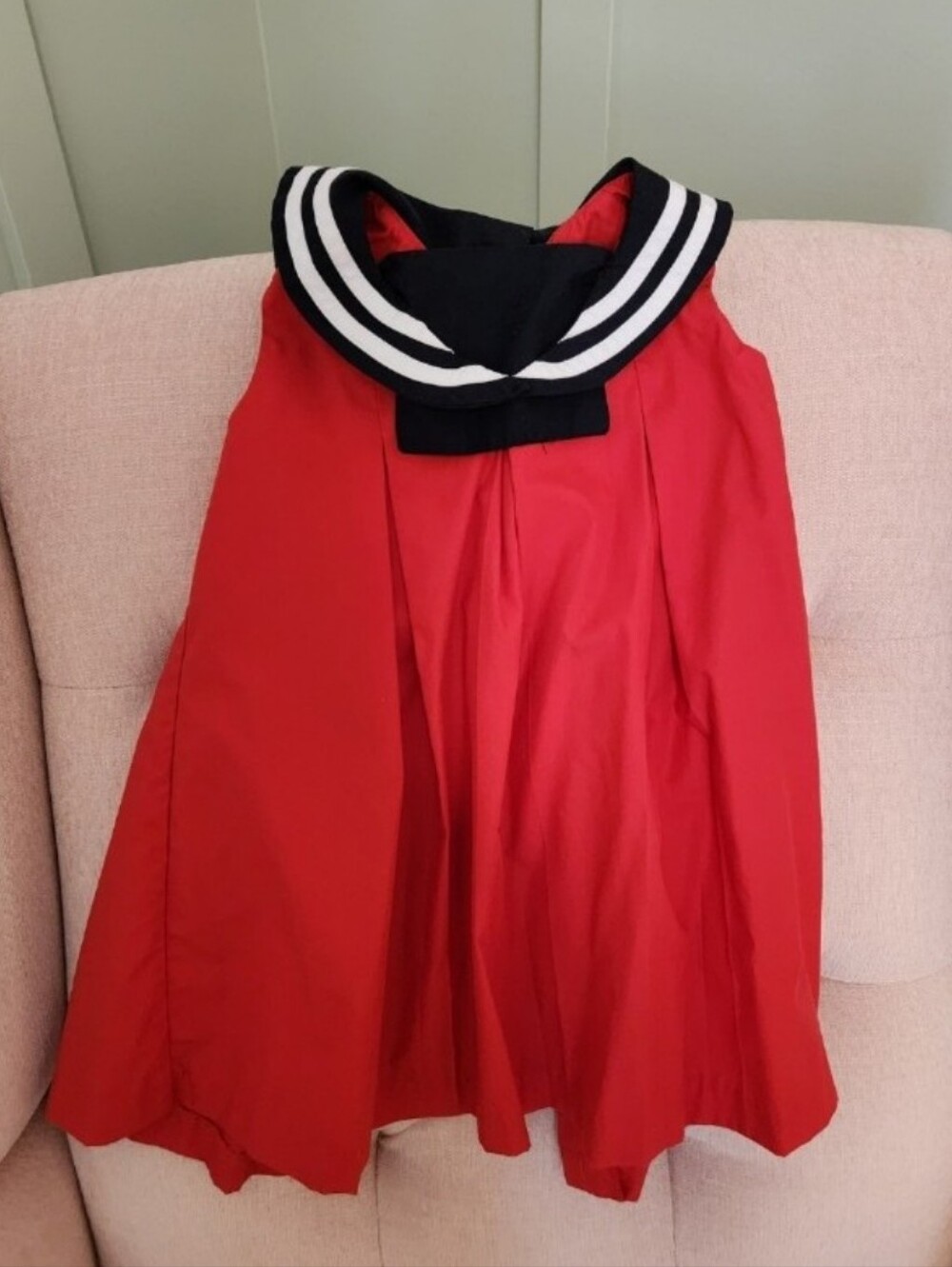 TBBC The Beaufort Bonnet Company 3t Nautical Red Sailor Style Kids Dress